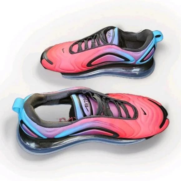 Nike Air Max 720 Mens Sneakers Size 13 Hyper Grape Black Hyper Pink CJ0766-600 - Picture 9 of 11